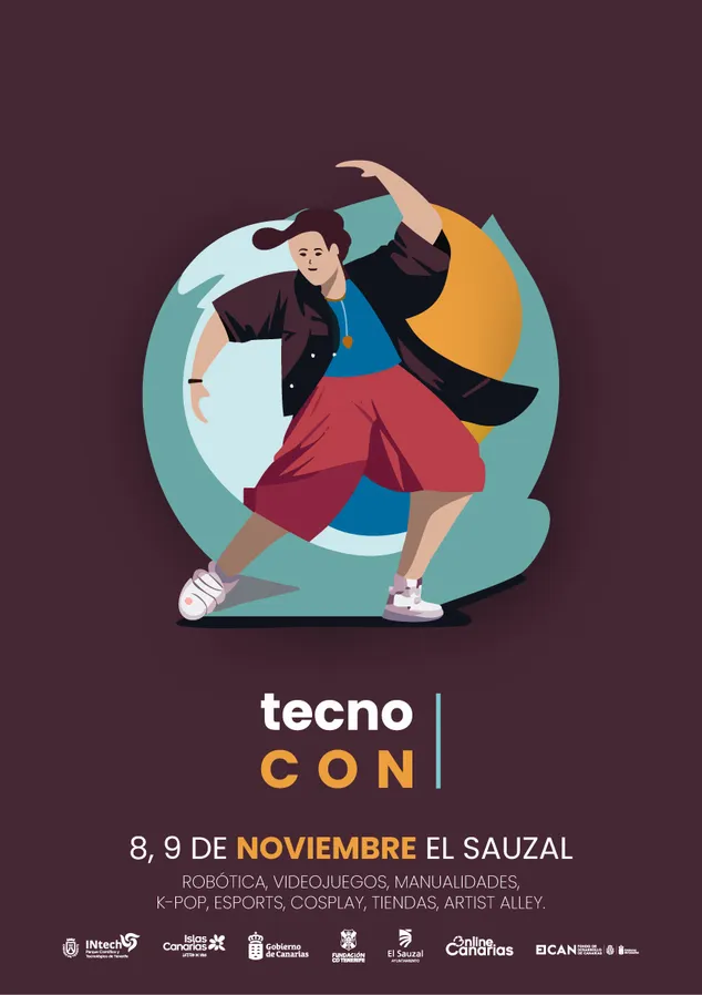 Cartel de TECNOCON, 8 y 9 de noviembre en El Sauzal